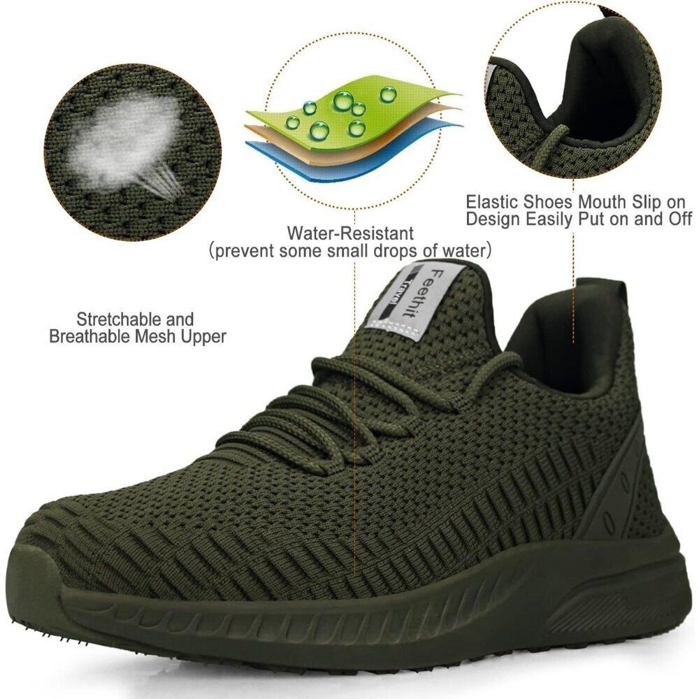 Women's Tennis Running Shoes - Lightweight Walking Sneakers for Travel, Gym - Picture 2 of 6